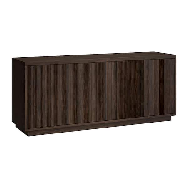 Hanson 57.13 in. Alder Brown TV Stand Fits TV's up to 65 in.
