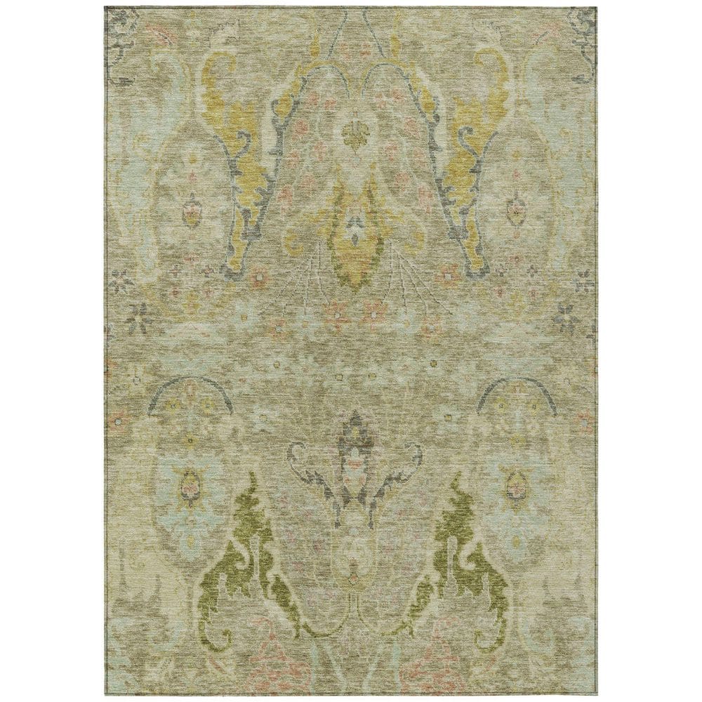 Chantille Machine Washable Indoor/Outdoor Abstract ACN1932 Khaki 3 ft. x 4 ft. Area Rug price history on PriceWatchPro