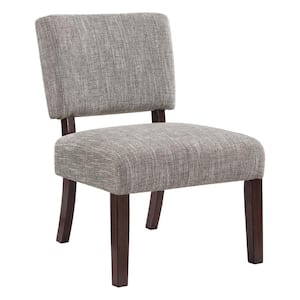 Jasmine Speckled Charcoal Fabric Accent Chair