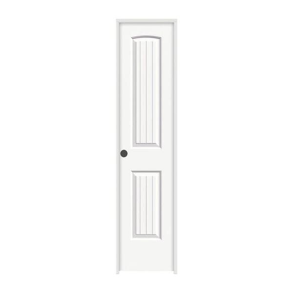 JELD-WEN 18 in. x 80 in. Santa Fe White Painted Right-Hand Smooth Molded Composite Single Prehung Interior Door