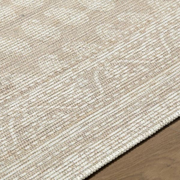 Nabela Noor Home Alo Oatmeal Traditional Area Rug, 2 ft. x 2 ft.