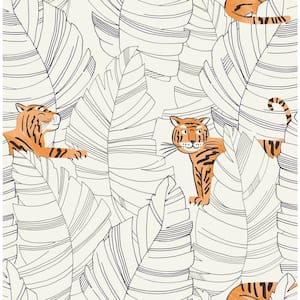 Hiding Tigers Paper Strippable Roll (Covers 56 sq. ft.)