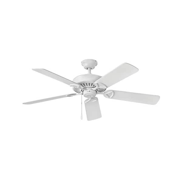 HINKLEY Windward 52 in. Indoor Appliance White Ceiling Fan Pull Chain