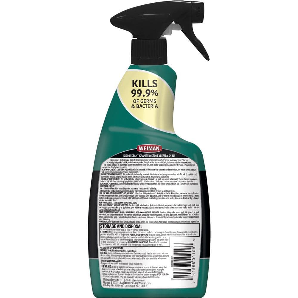 24 oz Citrus Scent Granite and Stone Disinfectant Cleaner
