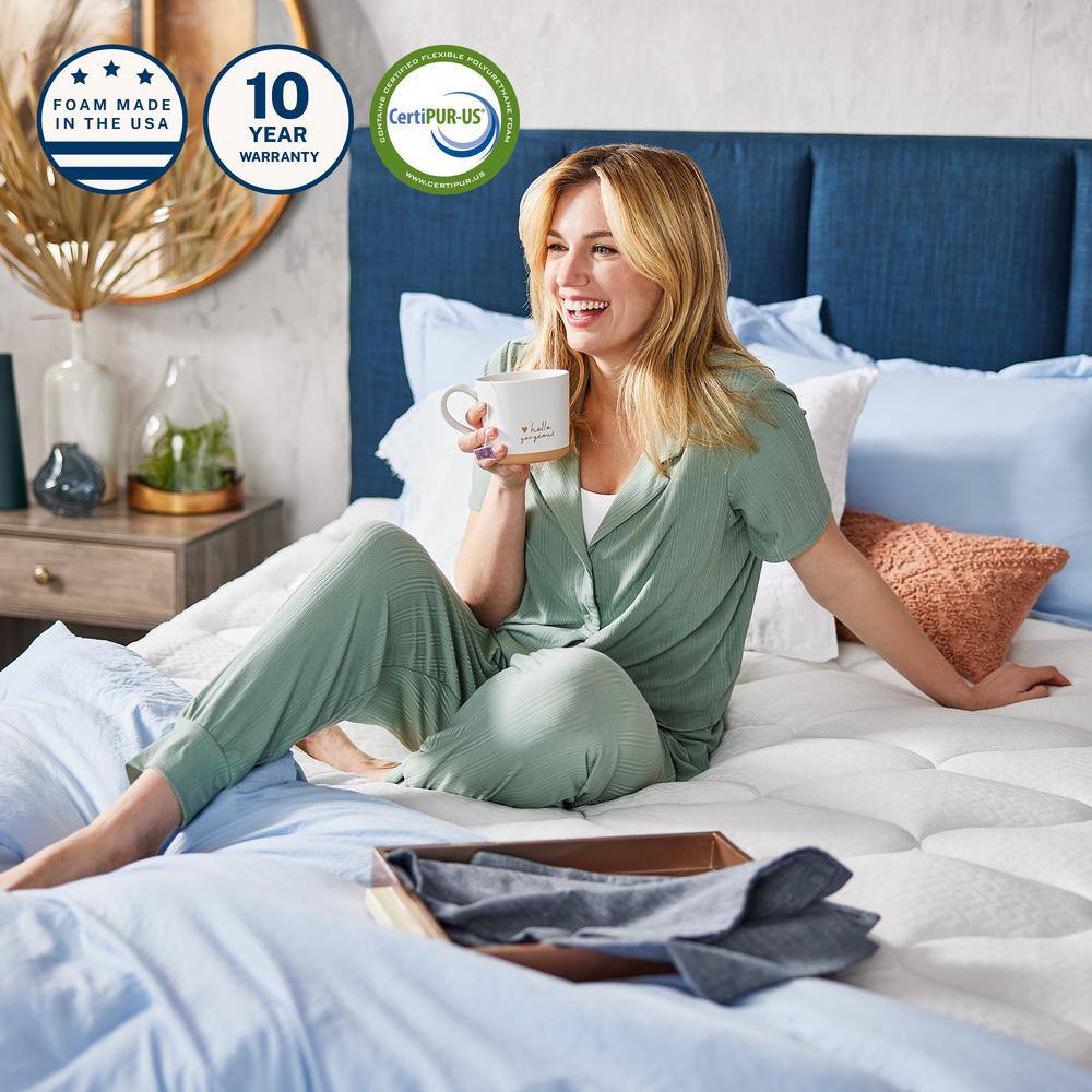 California King Cooling Gel Memory Foam Mattress Topper
