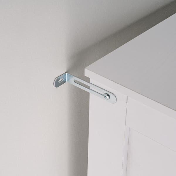 Removeable Rodod Cabinet 9.45 in. W x 31.5 in. H x 18.9 in. D Wood Rectangular Shelf in White Bathroom Storage Organizer