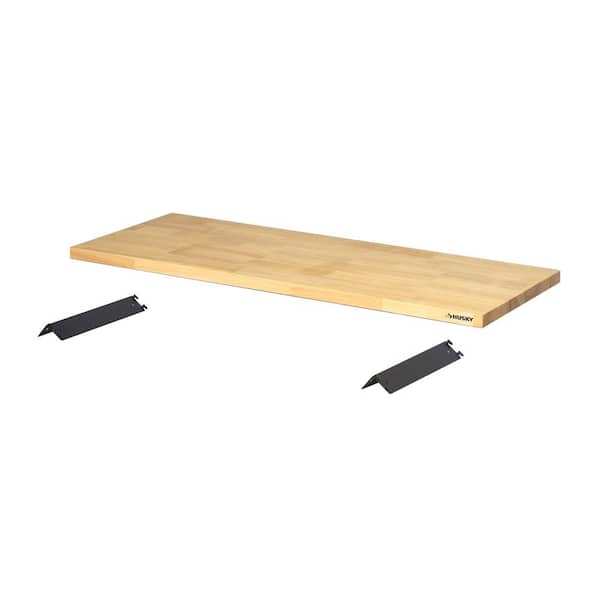 Husky 48 in. W x 18 in. S Solid Wood Surface for Regular Duty
