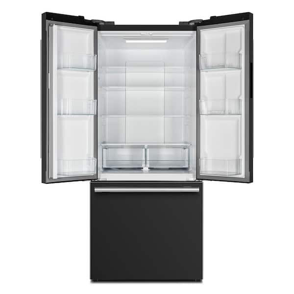 Forno Espresso Gallipoli 30 in. French Door Black Refrigerator