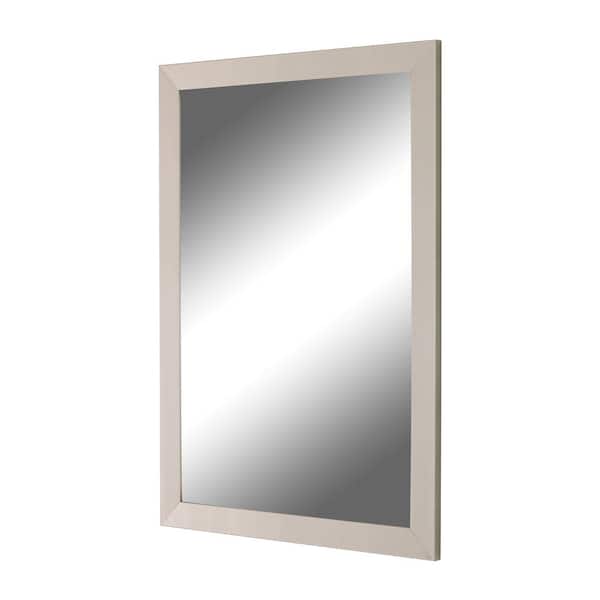 Hitchcock Butterfield Monaco 27.75 in. x 43.75 in. Modern Rectangle Framed Silver Decorative Mirror