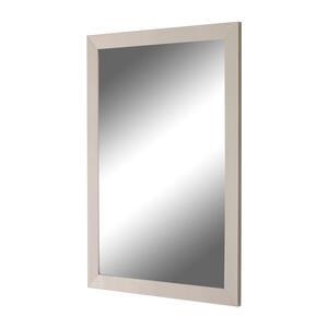 Monaco 33.75 in. x 51.75 in. Modern Rectangle Framed Silver Decorative Mirror