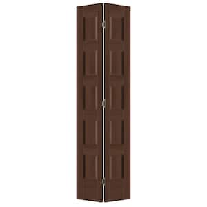 24 in. x 80 in. Conmore Milk Chocolate Stain Smooth Hollow Core Molded Composite Interior Closet Bi-Fold Door