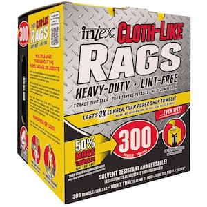 10 in. x 11 in. Cloth-Like Rags (300-Pack)