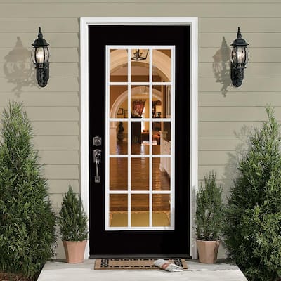 Black - Steel Doors - Front Doors - The Home Depot