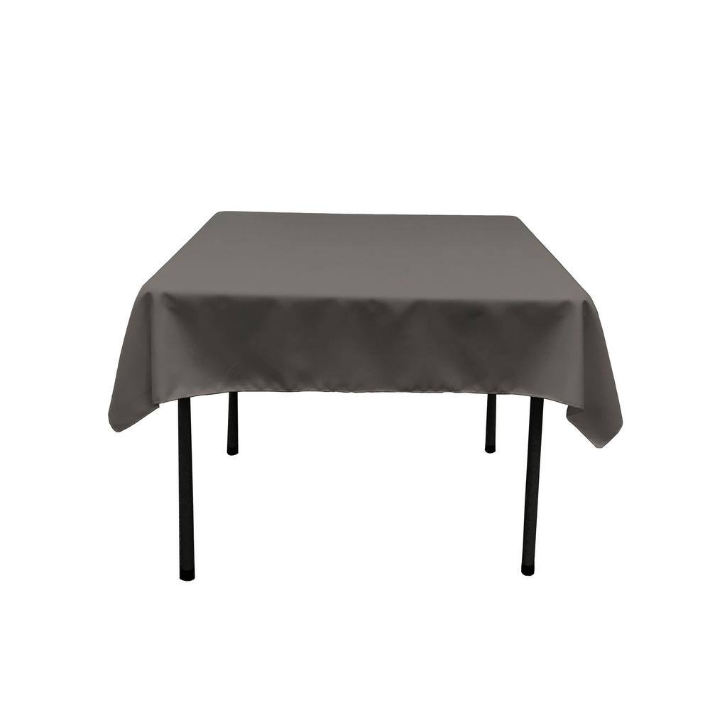 52 in. x 52 in. Charcoal Polyester Poplin Square Tablecloth price history on PriceWatchPro