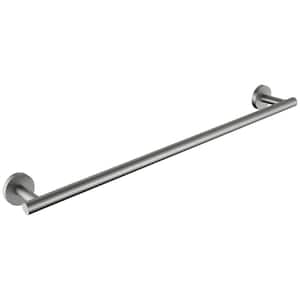 24 in. Wall mount Towel Bar in Stainless Steel Brushed Silver