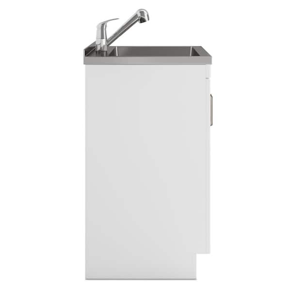 Simpli Home Kyle All-In-One 28 in. Utility Laundry Sink with
