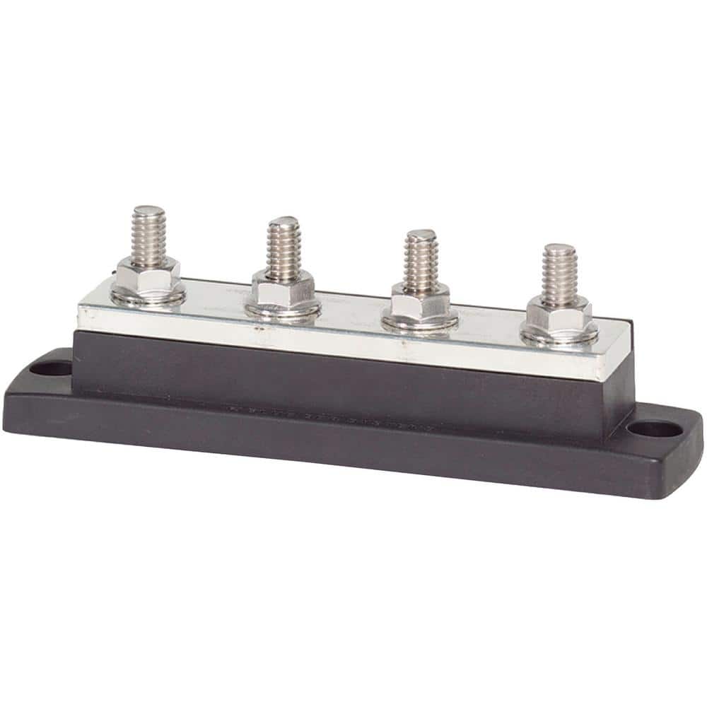 Blue Sea Systems MaxiBus 250 Amp BusBar - Four 5/16 in. to 18 Studs 2127 -  The Home Depot