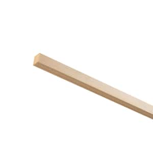 Pine Square Dowel - 36 in. x 0.5 in. - Sanded and Ready for Finishing - Versatile Wooden Rod for DIY Home Projects