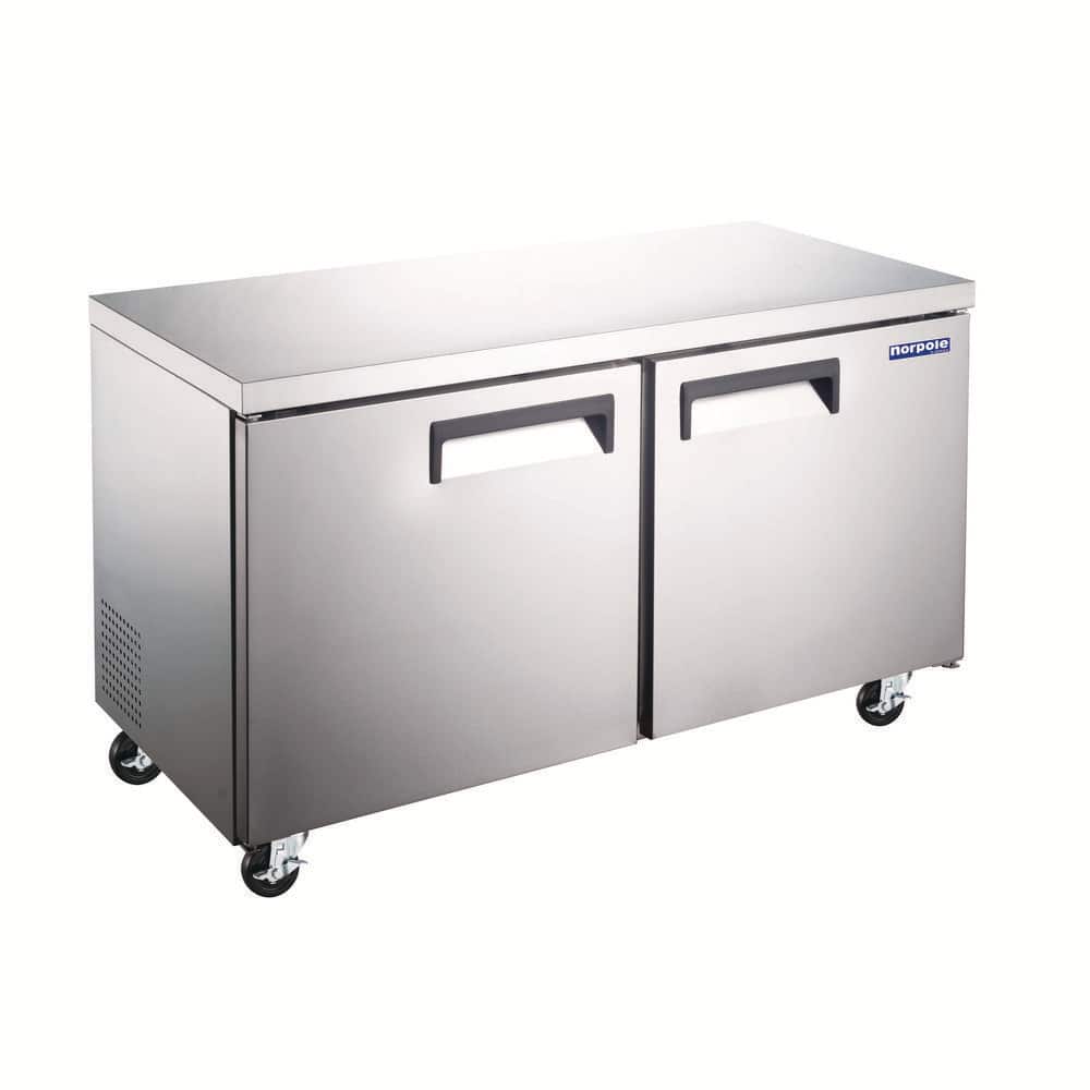 E-Series 47 in. 12 cu. ft. Frost Free Defrost Under Counter 2 Door Upright Freezer in Stainless Steel price history on PriceWatchPro