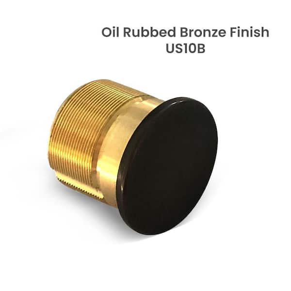 Premier Lock 1-1/8 in. Solid Brass Dummy Mortise Cylinder with