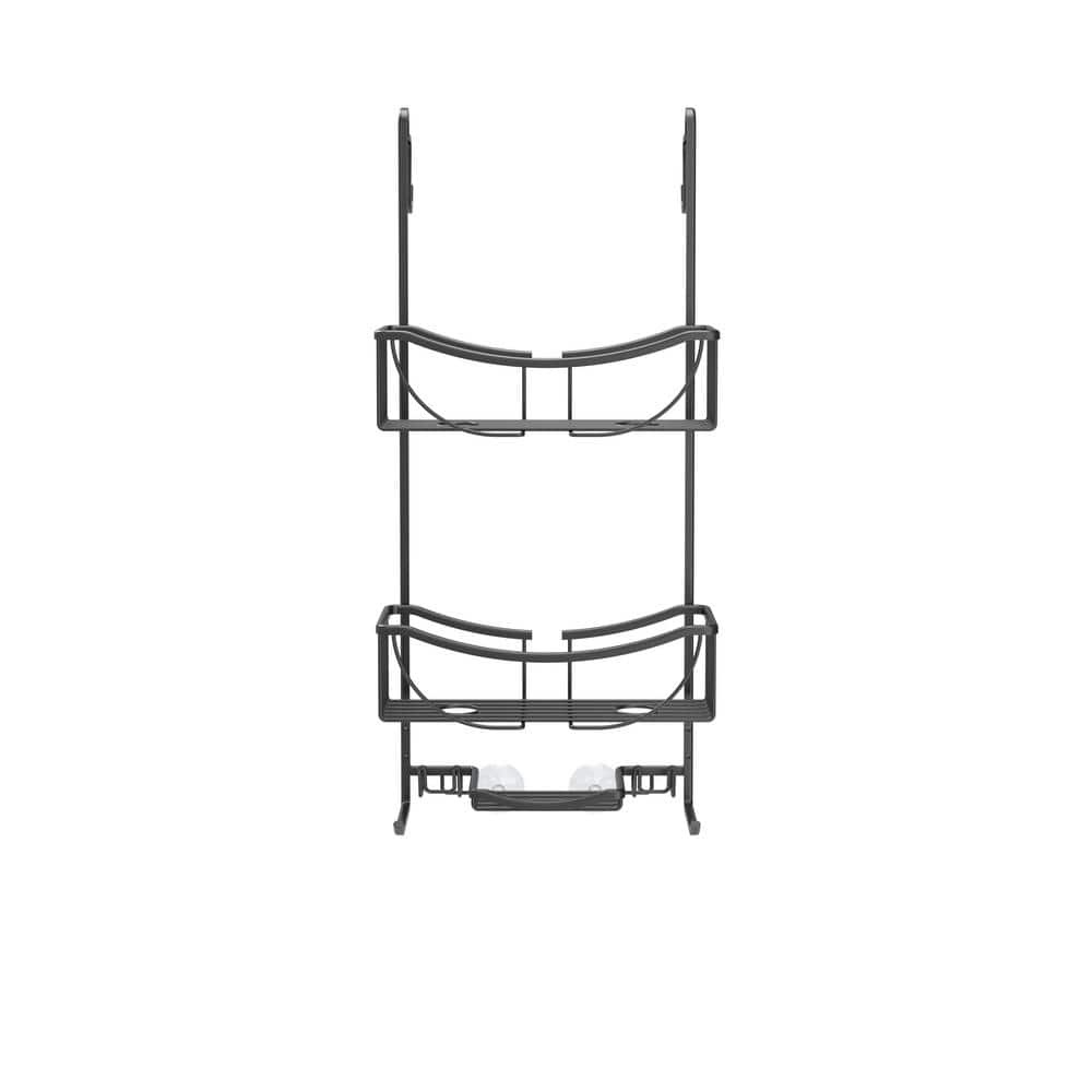 Better Living Venus 3 Tier Aluminum Over The Door Shower Caddy in Black