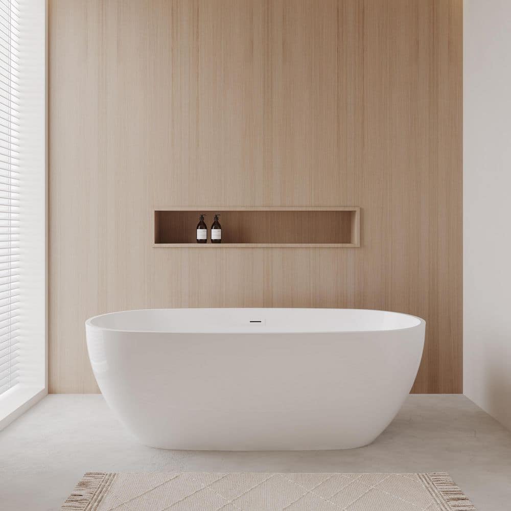 Juno 71 in. Acrylic Flatbottom Bathtub in White with Shiny White Trim price history on PriceWatchPro