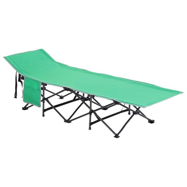 Single folding camp bed 