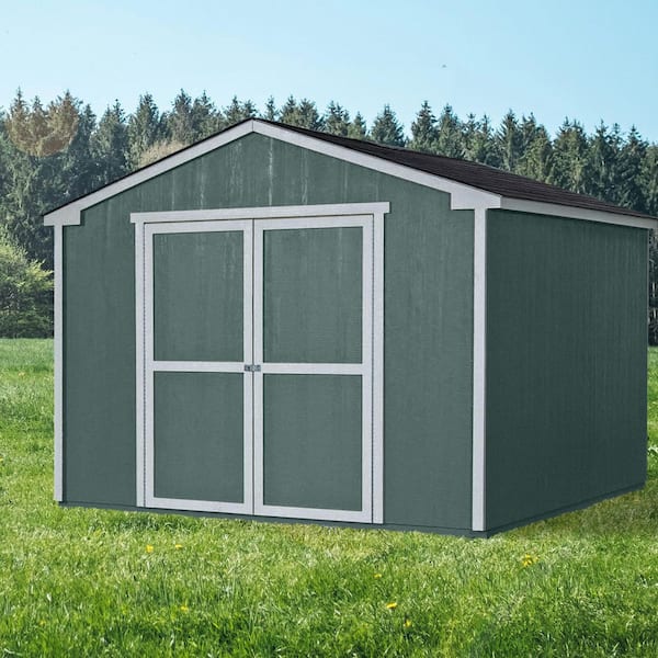 Cumberland Do-It-Yourself 10 ft. x 16 ft. Outdoor Wood Shed Kit with SmartSide and Treated Floor Frame (160 Sq. ft.)