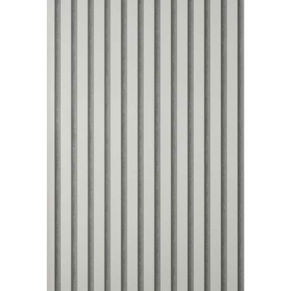 Fine Decor Reggie Stone Grey Vertical Slats Wallpaper Sample