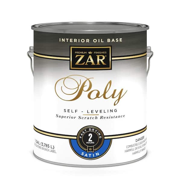 ZAR 1 gal. Clear Satin Oil-Based Interior Polyurethane - Self Leveling