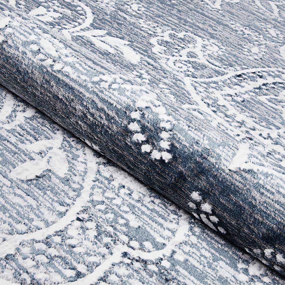 Nirvana Greystone 5' x 7' Synthetic Transitional Area Rug
