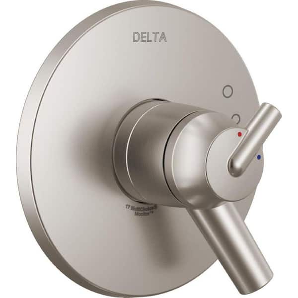Delta Trinsic 1-Handle Wall Mount Valve Trim Kit in Stainless (Valve Not Included)