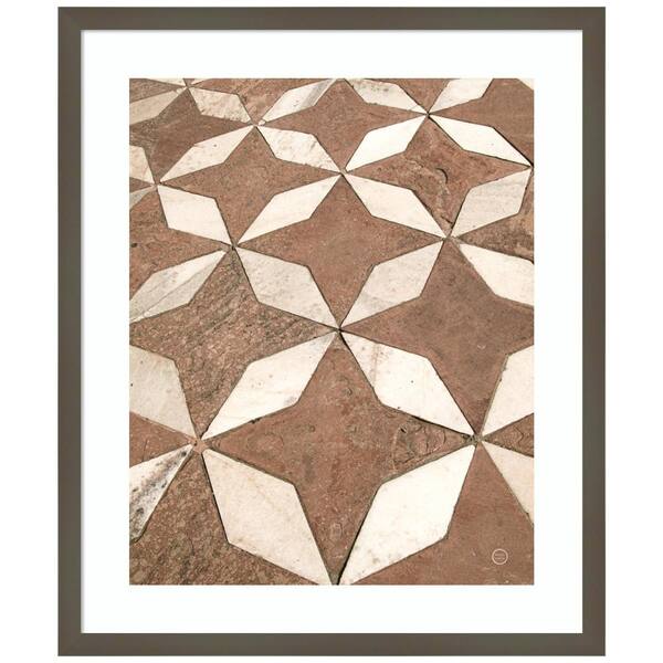 Amanti Art Mosaic III by Nathan Larson Wood Framed Color Abstract Photography Wall Art 25 in. x