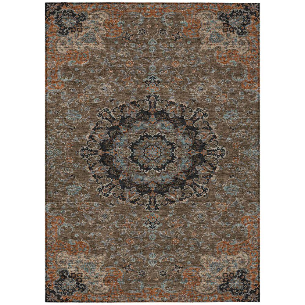 Chantille Machine Washable Indoor/Outdoor Abstract ACN2489 Chocolate 8 ft. x 10 ft. Area Rug price history on PriceWatchPro