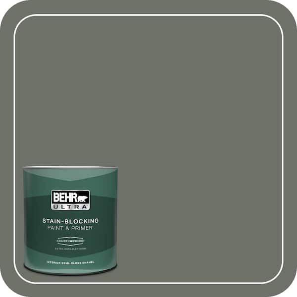 BEHR ULTRA 1 qt. #ECC-41-3 Laurel Oak Extra Durable Semi-Gloss Enamel Interior Paint & Primer