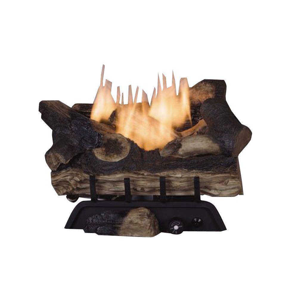 Reviews For Emberglow Benton Oak 18 In, 18 In Vent Free Natural Gas Fireplace Log Set