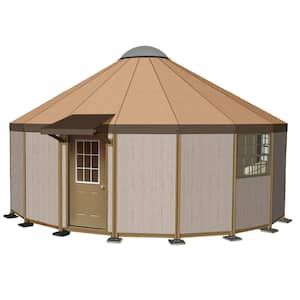 Yurt Cabin 25 ft. Dia. 490 sq. ft. 18 Wall Luxury ADU Rental Unit Guest House