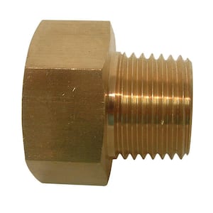 Everbilt 1/2 in. Flare Brass Coupling Fitting 801279 - The Home Depot