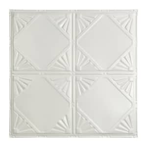 Erie 2 ft. x 2 ft. Nail Up Metal Ceiling Tile in Gloss White (Case of 5)