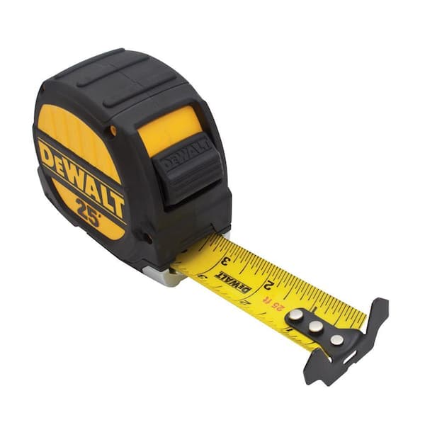 25 FT Left-Handed Tape Measure with Rubber Guard