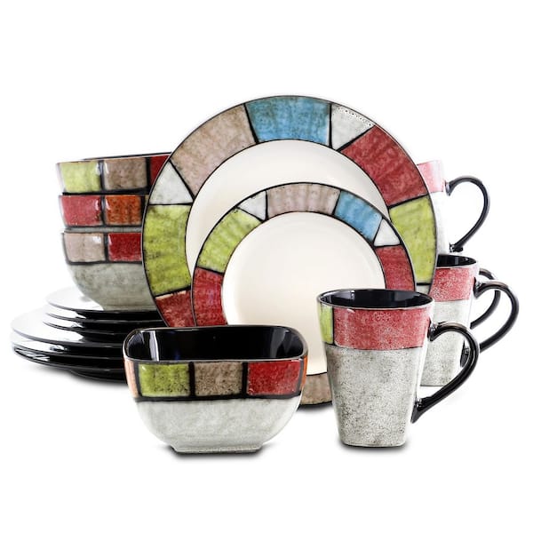 Country Cottage 16 Service For 4 Piece Stoneware Dinnerware Set
