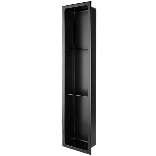 JACUZZI® 30 Matte Black Shower Shelf