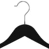 Home Basics Black Velvet Shirt Hangers 10-Pack FH01140 - The Home