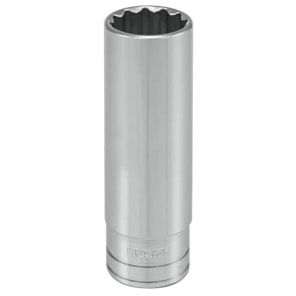 Husky 1/2 in. Drive 11/16 in. SAE Deep Socket 12-Point