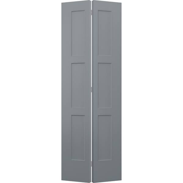 JELD-WEN 30 in. x 96 in. Birkdale Stone Stain Smooth Hollow Core Molded Composite Interior Closet Bi-fold Door