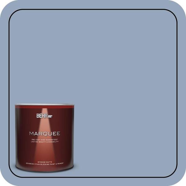 BEHR MARQUEE 1 qt. #590F-4 Cloudberry Matte Interior Paint & Primer