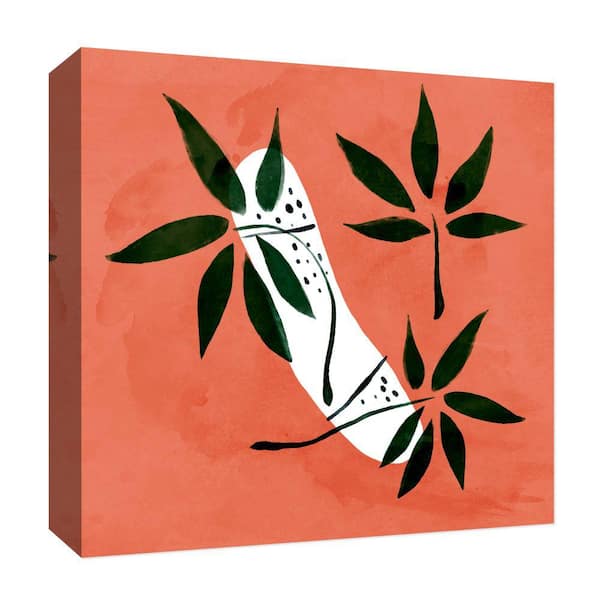 PTM Images Intense Orange'' Canvas Abstract Wall Art 15 in. x 15 in.