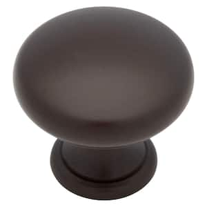 Classic Round 1-1/4 in. (32 mm) Classic Deep Bronze Cabinet Knob