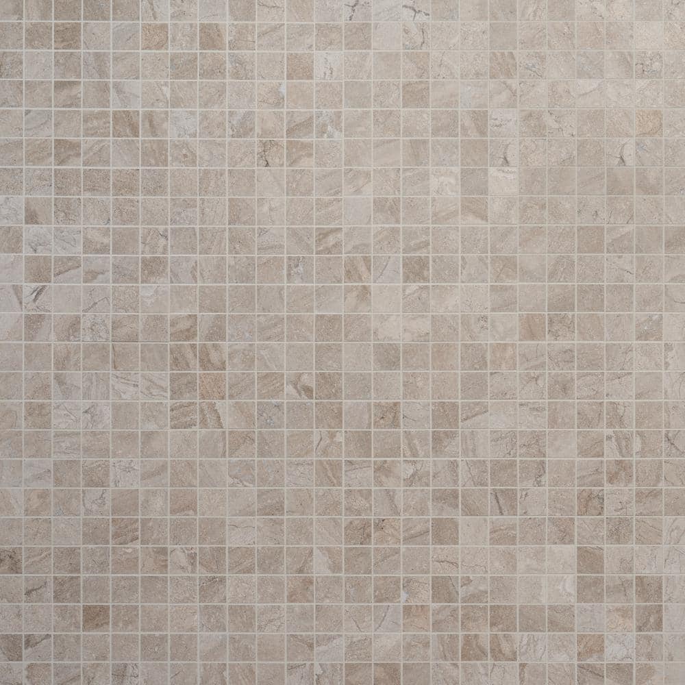 Mountain Beige Matte Porcelain Mosaic Tile for Indoor/Outdoor Use