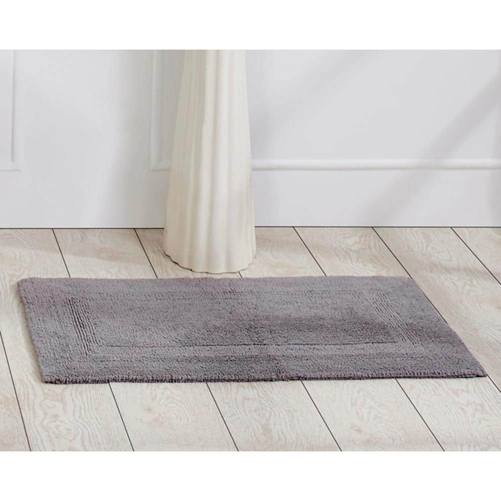 17"x24" Lux Collection Bath Rug Gray - Better Trends